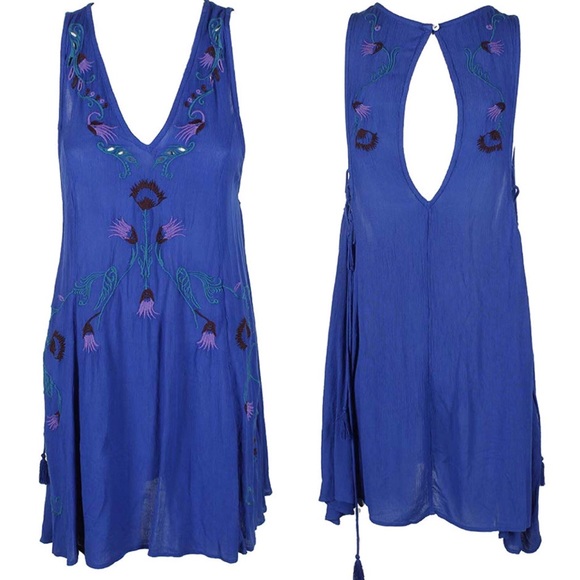 •Free People• Ocean Festival Boho Tunic Dress - Picture 3 of 3